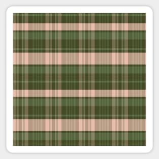 Autumn Aesthetic Calan 2 Hand Drawn Textured Plaid Pattern Sticker